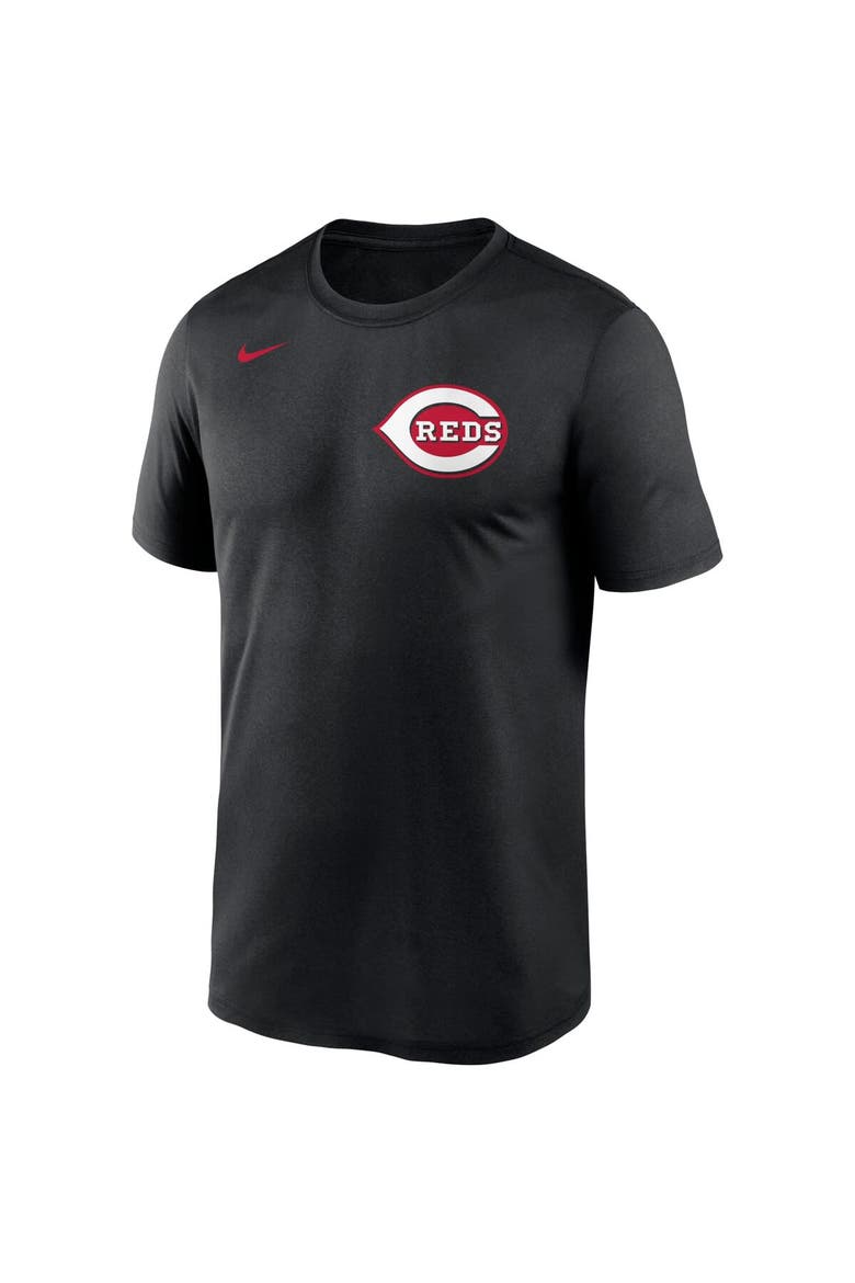 Men's Nike Black Cincinnati Reds Wordmark Legend T-Shirt, Alternate, color, Black