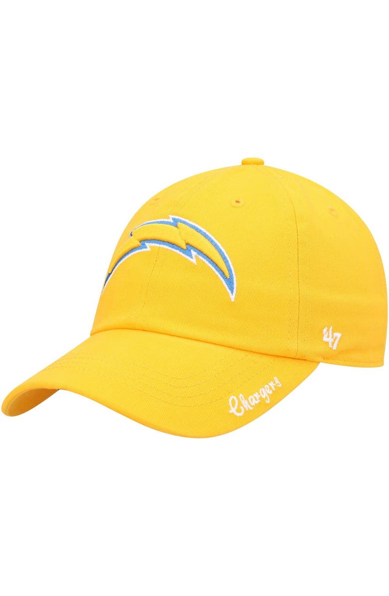 '47 Women's '47 Gold Los Angeles Chargers Miata Clean Up Secondary Logo Adjustable Hat, Main, color, Gold
