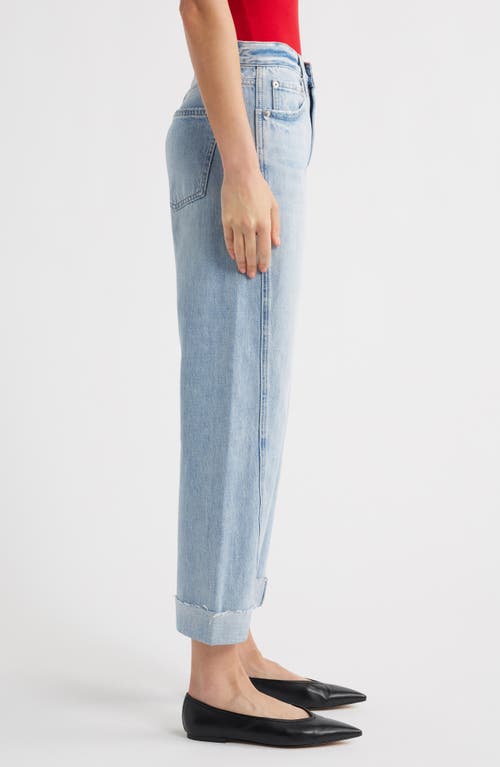 Pistola Kacey Cuffed High Waist Boyfriend Jeans In Blue