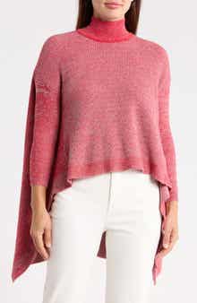 High Low Mock Neck Sweater