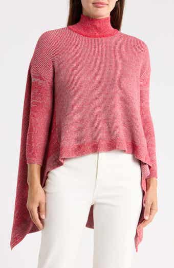 High Low Mock Neck Sweater