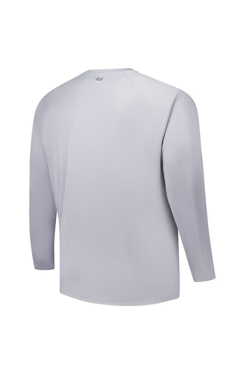 Columbia Men's Columbia Gray Dallas Cowboys Big & Tall Terminal Tackle<sup>™</sup> Omni-Shade<sup>™</sup> Raglan Long Sleeve T-Shirt, Alternate, color, Gray