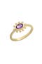 selected Yellow Gold/ Amethyst