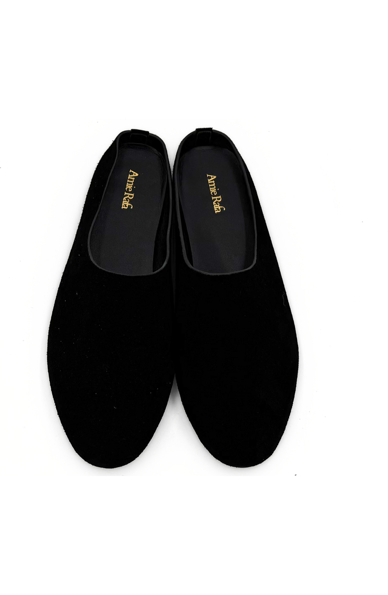 Amie Rafa Blade Suede Mules, Alternate, color, Black