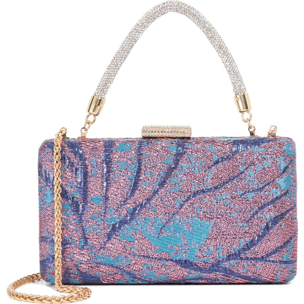 Dune London Beaut Top Handle Frame Clutch In Blue