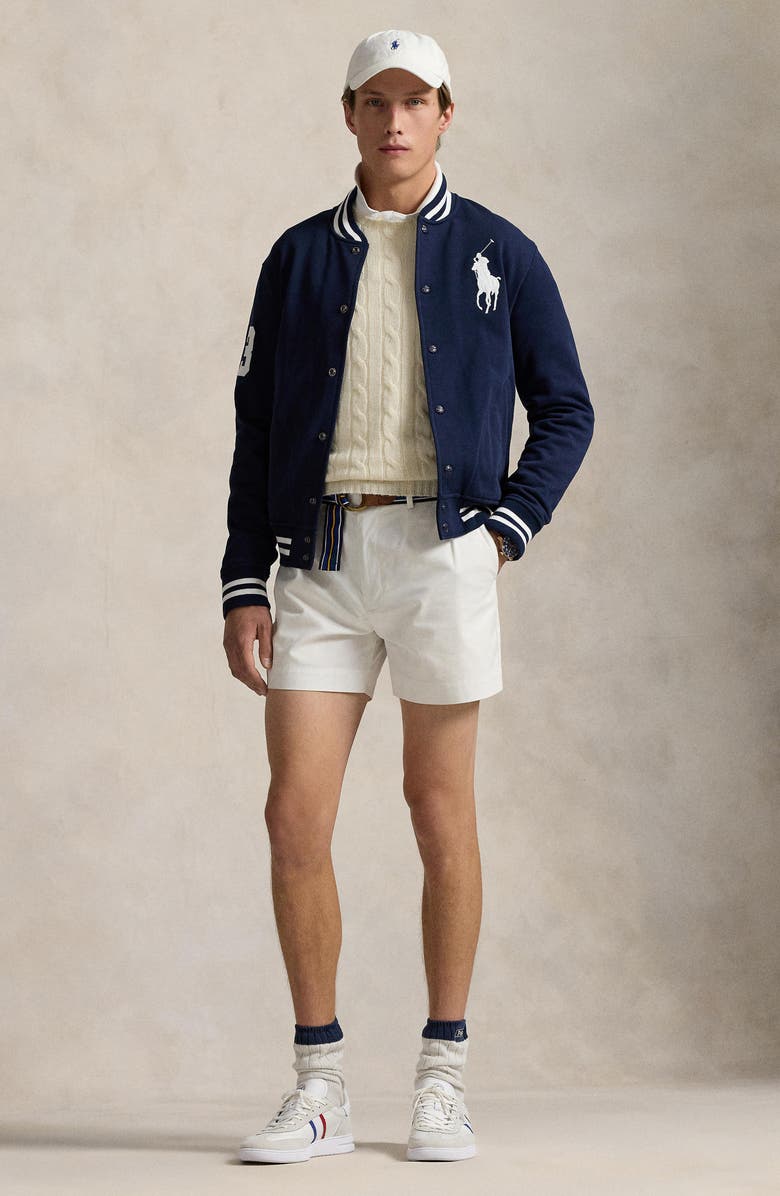 Polo Ralph Lauren Big Pony Fleece Baseball Jacket, Alternate, color, 