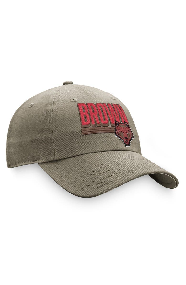 TOP OF THE WORLD Men's Top of the World Khaki Brown Bears Slice Adjustable Hat, Alternate, color, Khaki