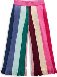 Mini Boden Kids' Sparkle Stripe Knit Pants