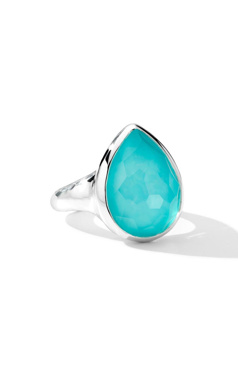 Ippolita Rock Candy Teardrop Turquoise Ring, Main, color, 