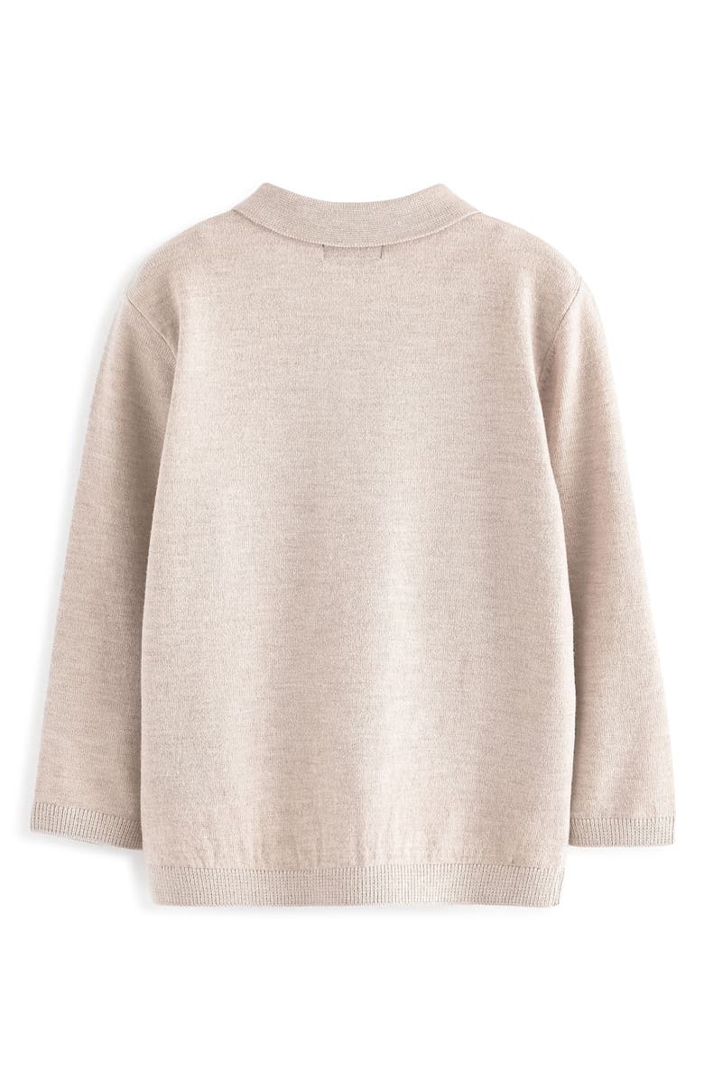 NEXT Kids' Polo Sweater, Alternate, color, Ivory