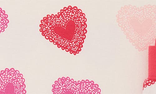 Hatley Kids' Cutout Hearts Fitted Two-piece Pajamas In Neutral