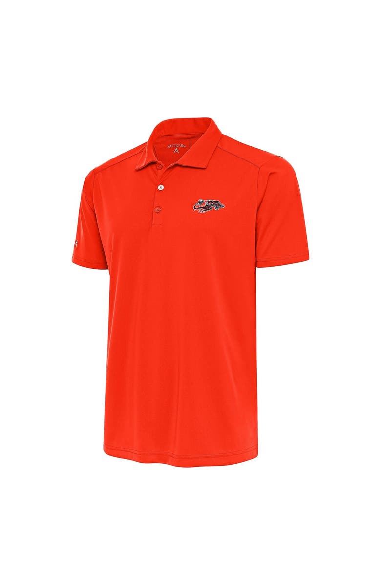 ANTIGUA Men's Antigua Orange Cincinnati Bengals Team Logo Throwback Tribute Polo, Main, color, 