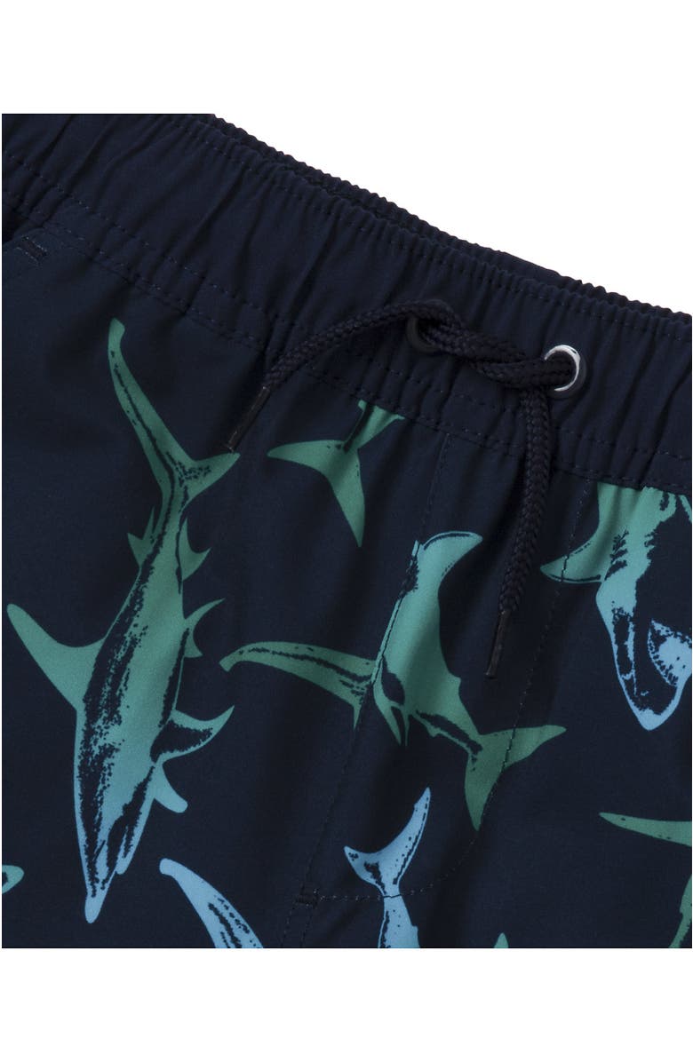 Lands' End Boys Stretch Hydroliner Sport Swim Trunk, Alternate, color, Neon Green Colorblock