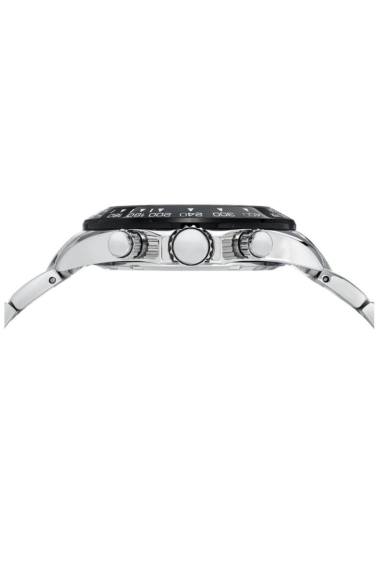 Men's Preston Multi-Function Dial Stainless Steel Bracelet Watch, 41mm, Alternate, color, SILVER-BLACK