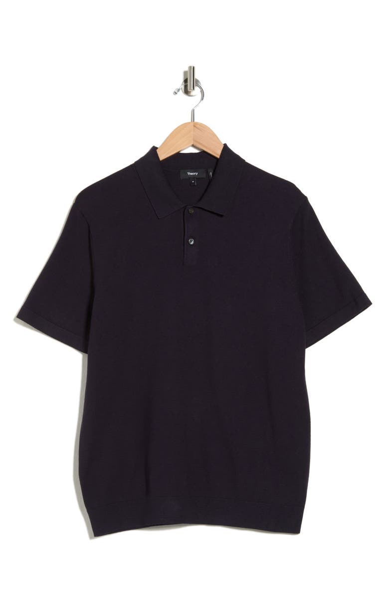 Theory Goris Knit Polo, Alternate, color, Baltic