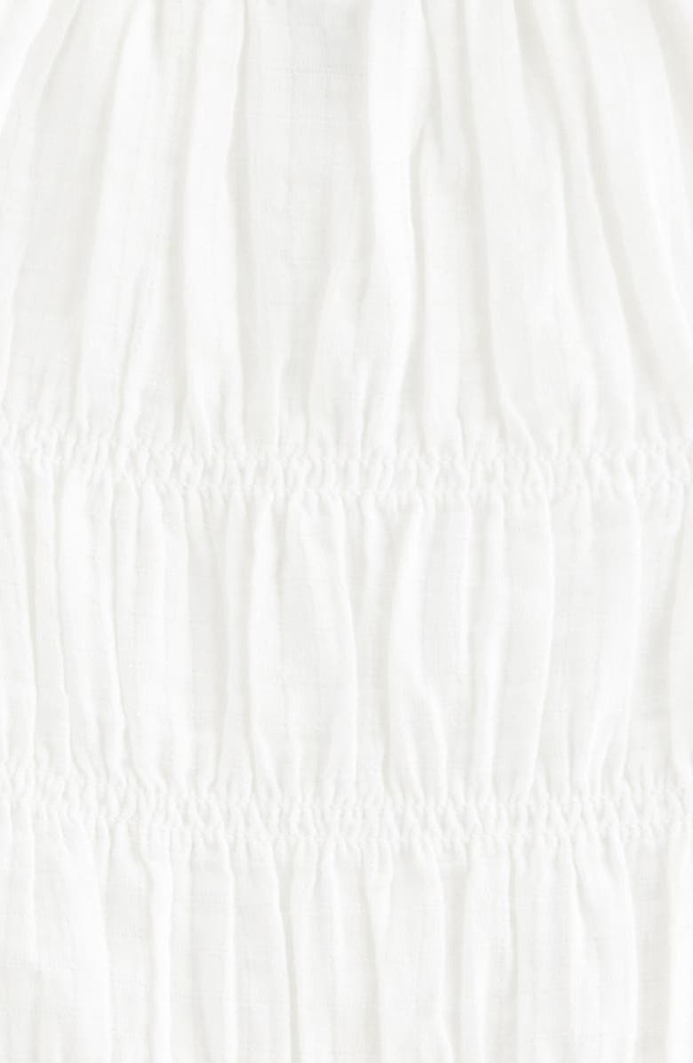 Nordstrom Kids' Smocked Sleeveless Cotton Top, Alternate, color, White