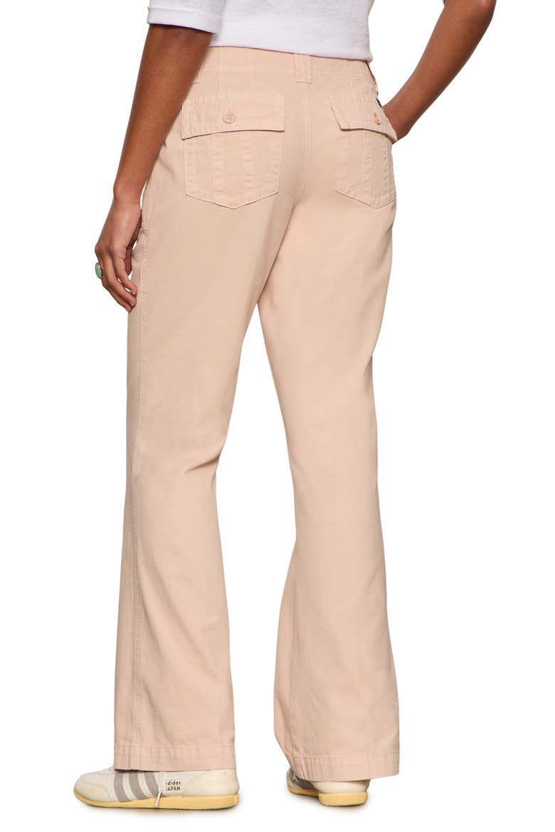 Reissue Peace Bootleg Cotton Pants, Alternate, color, ROSE PINK TEA