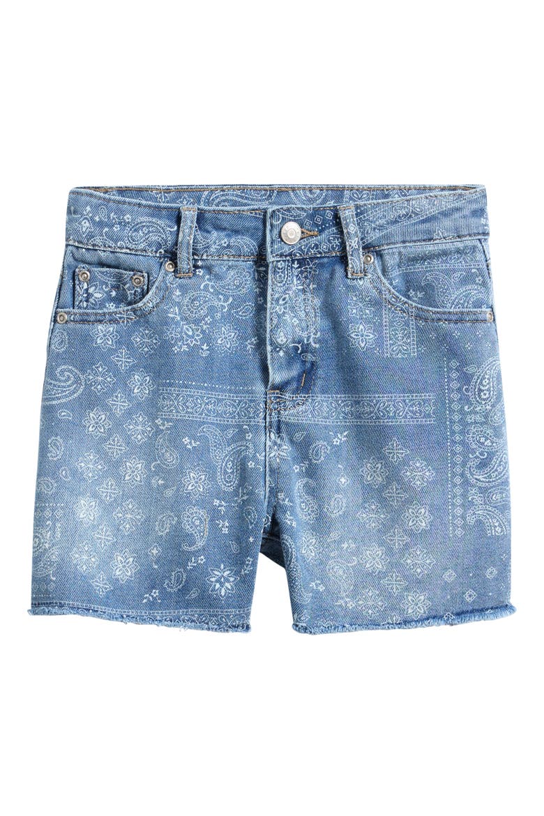 Kids' Weekend Denim Shorts, Main, color, BANDANA PRINT