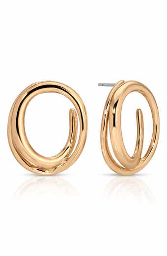 Ettika Swirl Stud Earrings
