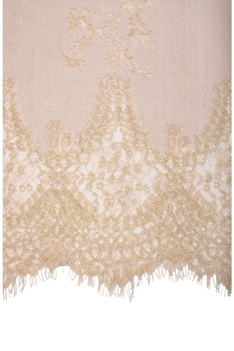 Lace Embellished Scarf, Alternate, color, TAUPE