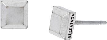 Men's Small Square Stud Earrings