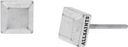 AllSaints Men's Small Square Stud Earrings