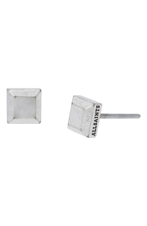 Allsaints Small Square Stud Earrings