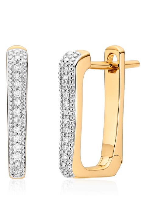 Alta Capture Diamond Huggie Earrings