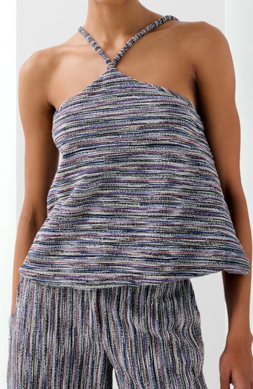 Scalpers Knitty Rustic Top In Gray