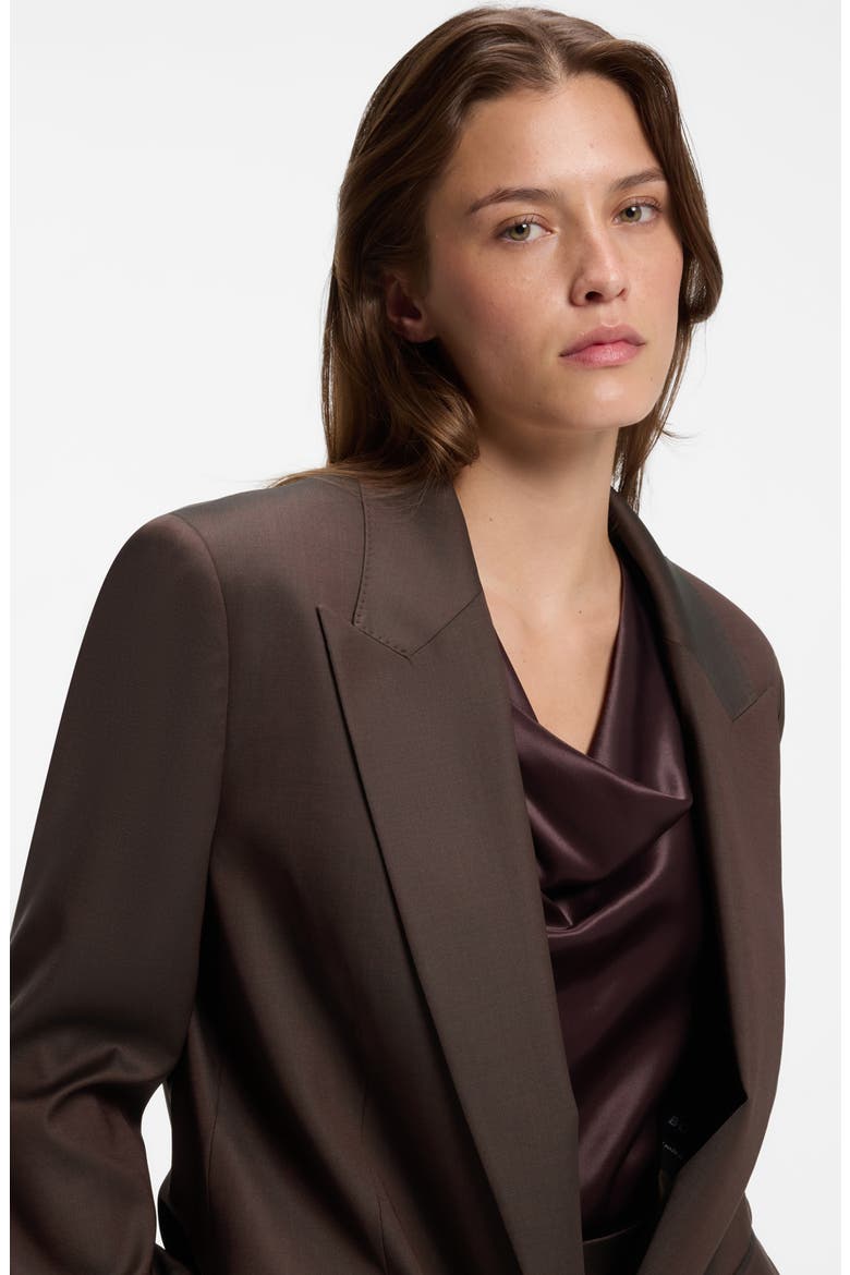Jemmala Virgin Wool Blazer, Alternate, color, MOLE SHINE