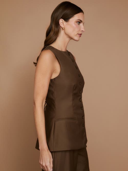 Six Stories Tailored Waistcoat In Brown
