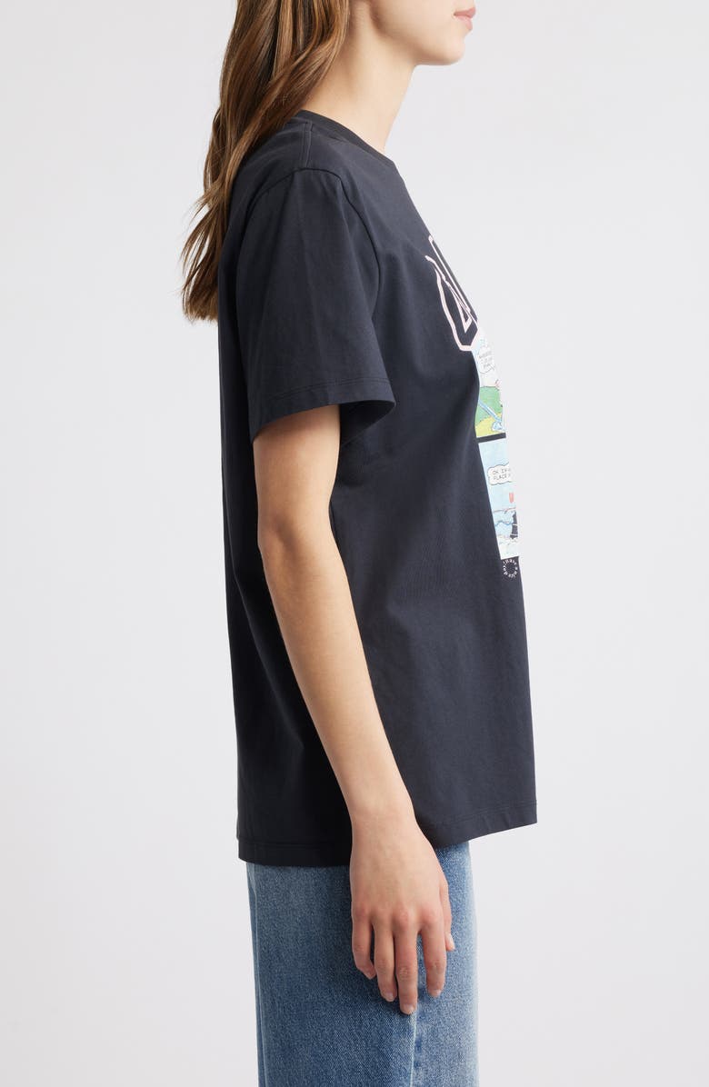 Ganni Teddy Organic Cotton Graphic T-Shirt, Alternate, color,