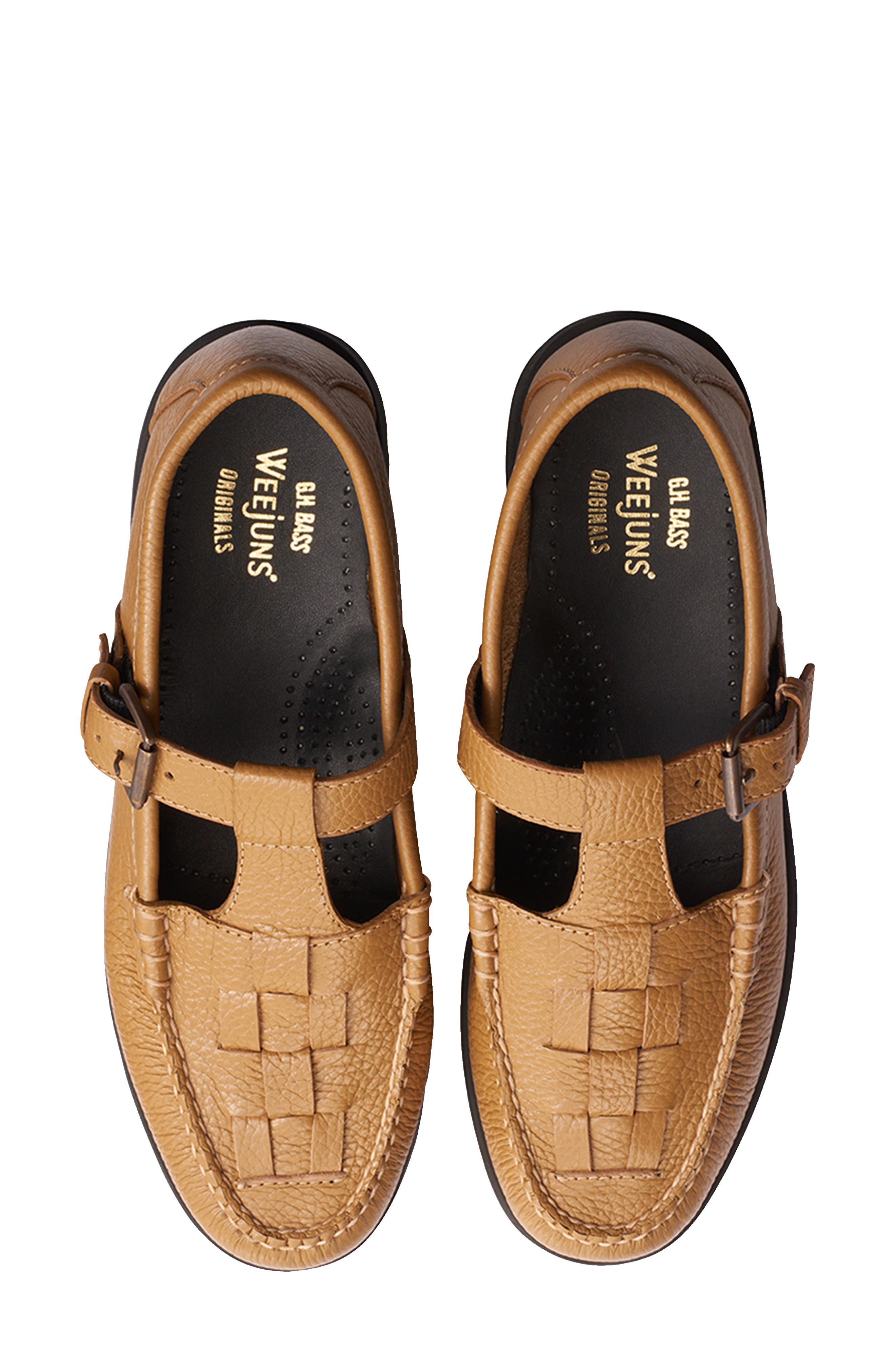 G.H.BASS Lug Fisherman Mary Jane, Alternate, color, Bone Brown