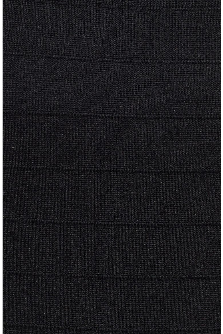 Ponte Fit & Flare Dress, Alternate, color, BLACK