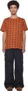 MCM Maxi Monogram Print T-Shirt in Organic Cotton