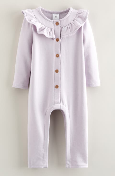Ruffle Fleece Romper (Baby)