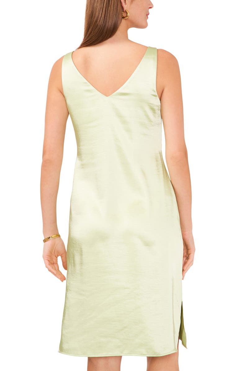 Vince Camuto Hammered Satin Slipdress, Alternate, color, Foam Green