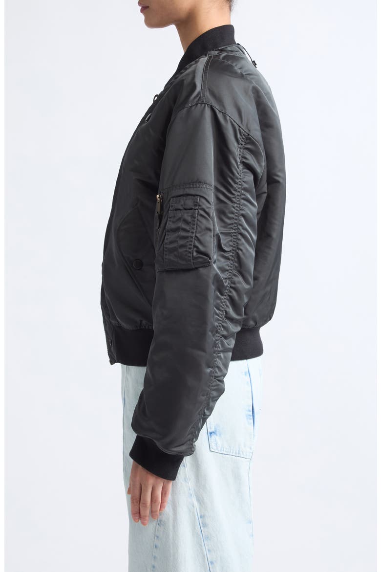 Reversible Bomber Jacket, Alternate, color, DARK GREY