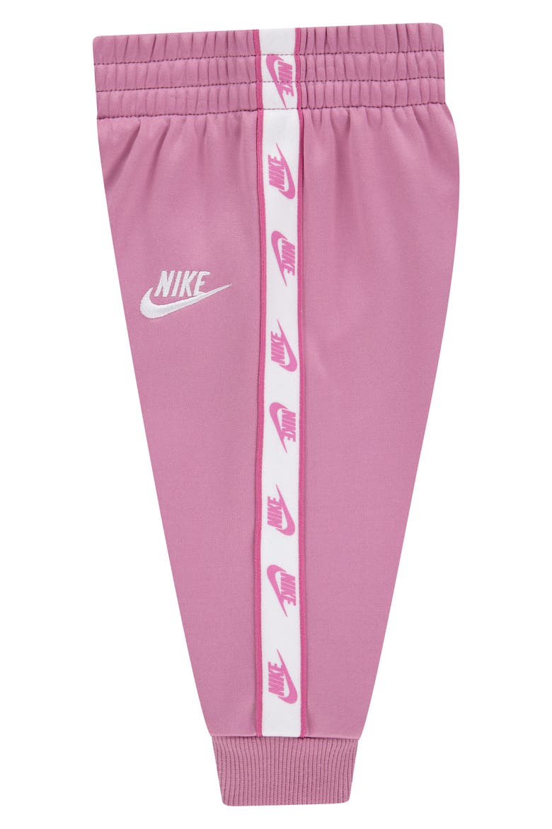Kids' Logo Tape Jacket & Joggers Set, Alternate, color, MAGIC FLAMINGO