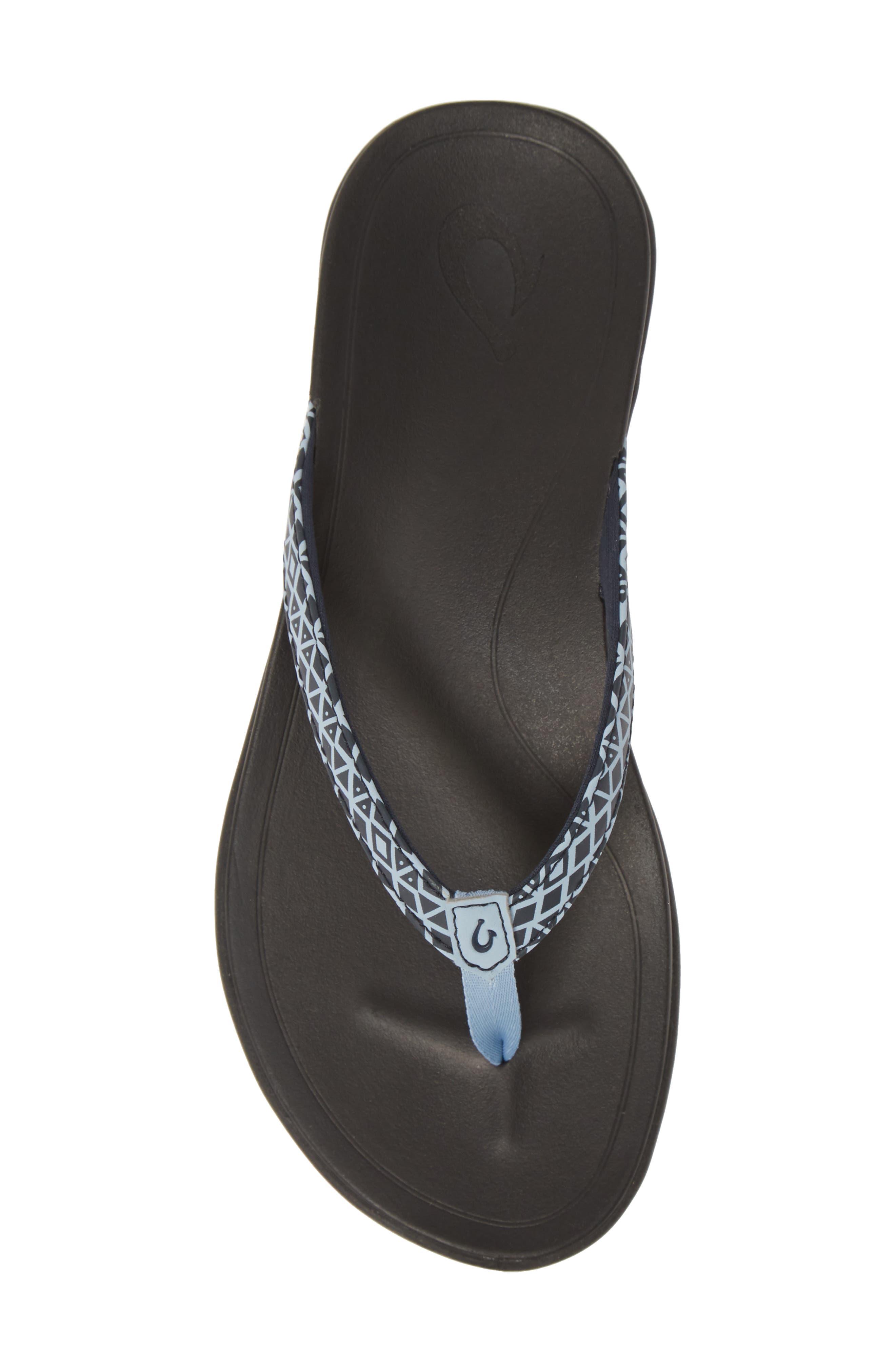 Ho Opio Flip Flop, Alternate, color, TRENCH BLUE KAPA/ BLACK