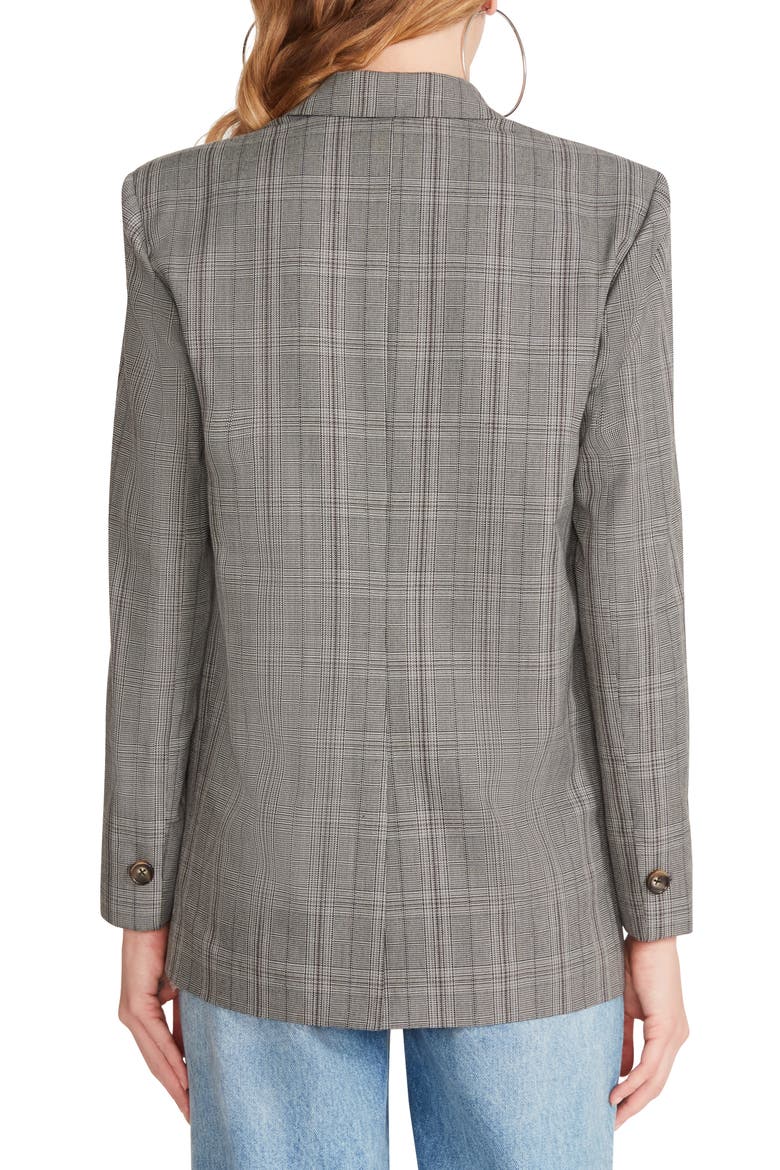 The Big Business Plaid Blazer, Alternate, color, BLACK AND WHITE PLAID