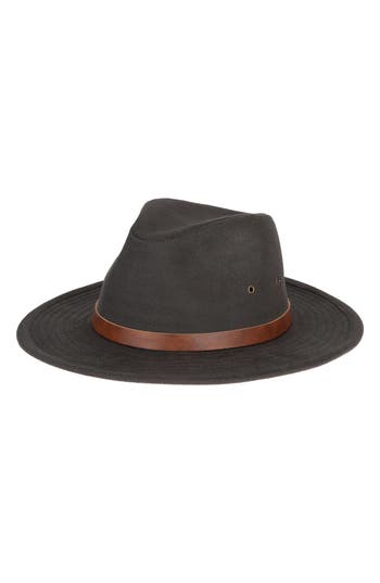 San Diego Hat Rivet Fedora In Charcoal