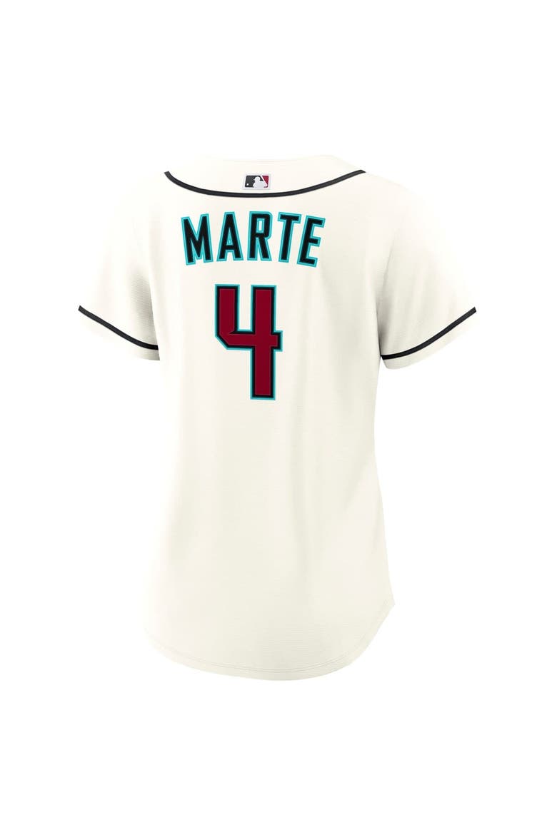 Women's Nike Ketel Marte Cream Arizona Diamondbacks Home Replica Jersey, Alternate, color, Cream