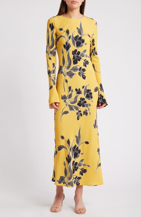 The Truly Madly Floral Print Long Sleeve Maxi Dress