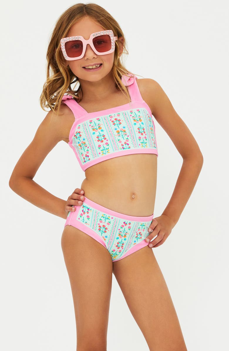 Beach Riot Kids' Little Stella & Janie Two-Piece Swimsuit, Main, color, Fruit Blooms