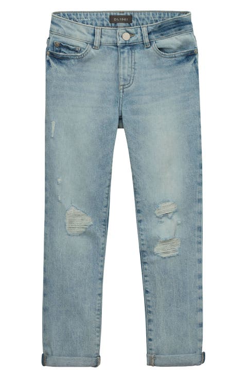 Kids
 Distressed Boyfriend Jeans (Big Girl)
