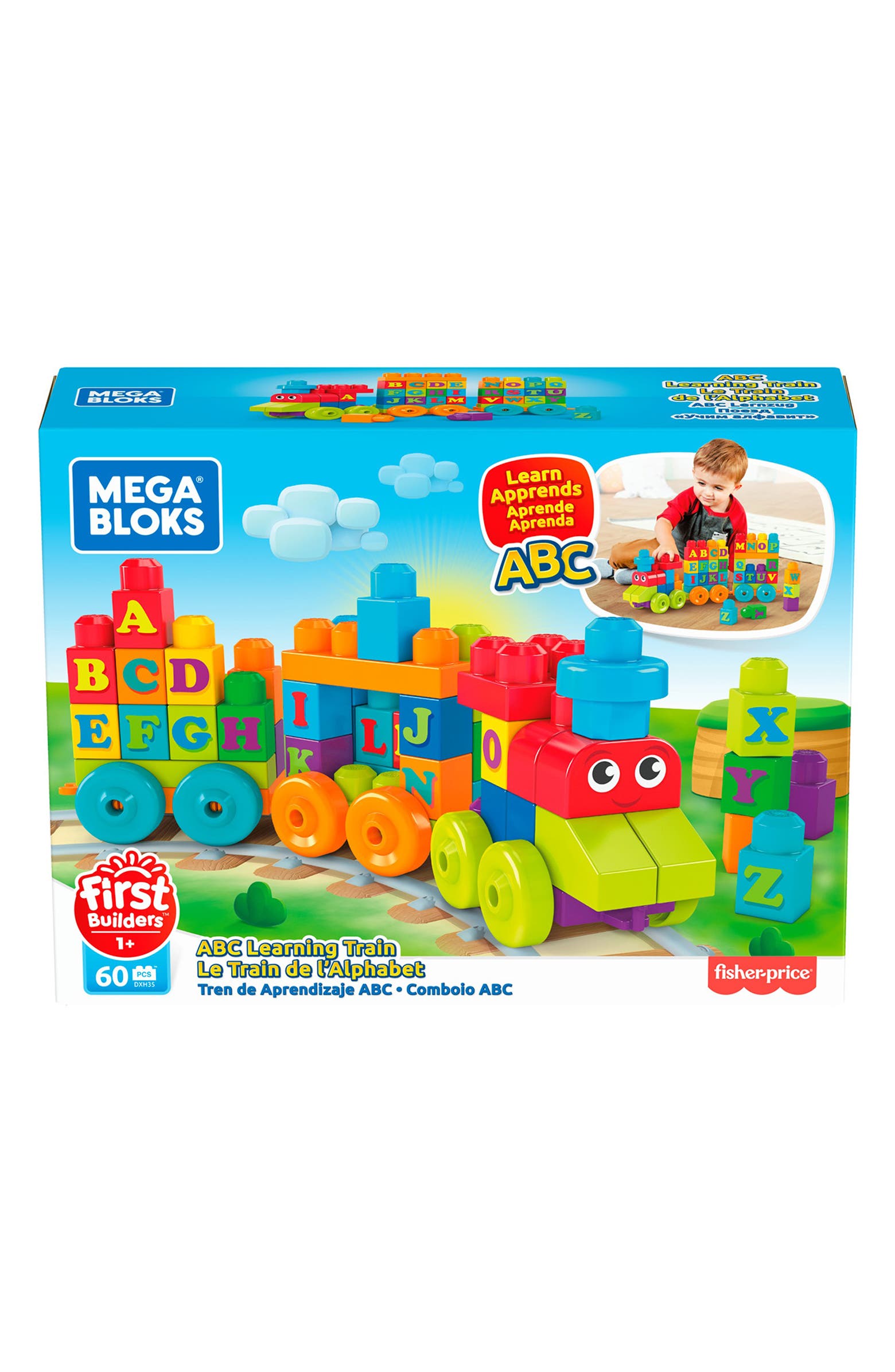 MEGA Mattel Mega Bloks® Building Basics ABC Learning Train | Nordstrom