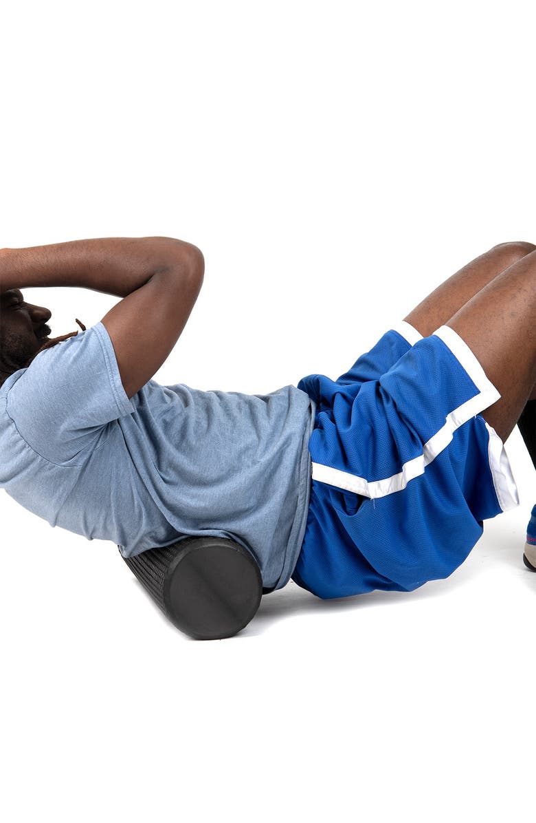 MIND READER High-Density Round Foam Roller - 18 inches - Black, Alternate, color, 