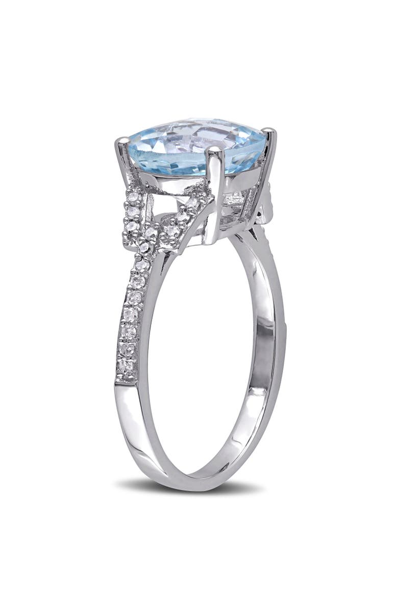 Julianna B. Sky Blue Topaz & Diamond Ring 10k, Alternate, color, Topaz