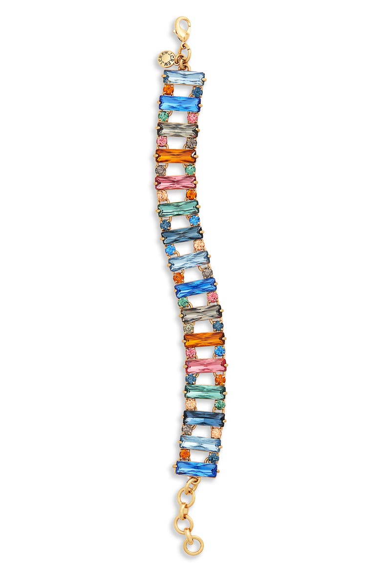 Crystal Baguette Bracelet, Main, color, BLUE/ MULTI